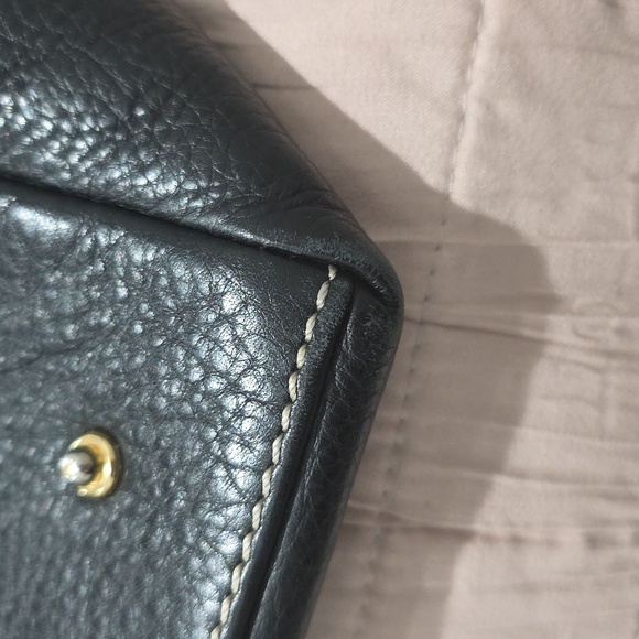 Dooney & Bourke Black and Brown Leather Satchel With Matching Key  Ring - Picture 14 of 15